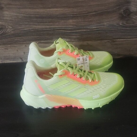 New Adidas Terrex Agravic Flow Womens Trail Running Sneakers Size 7 Outdoor Neon - Picture 5 of 10